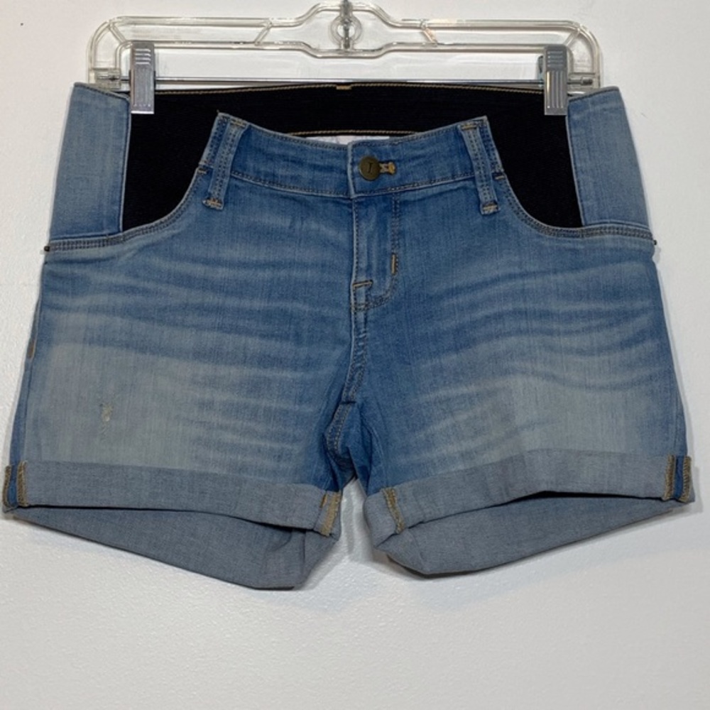 Like New Isabel Maternity Midi Denim Short Size 2